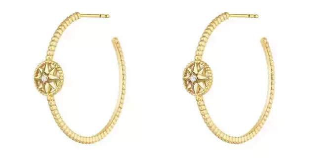 9 20Earrings star shaped hoop earring