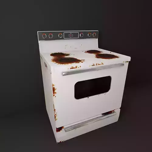 Old electric kitchen stove
