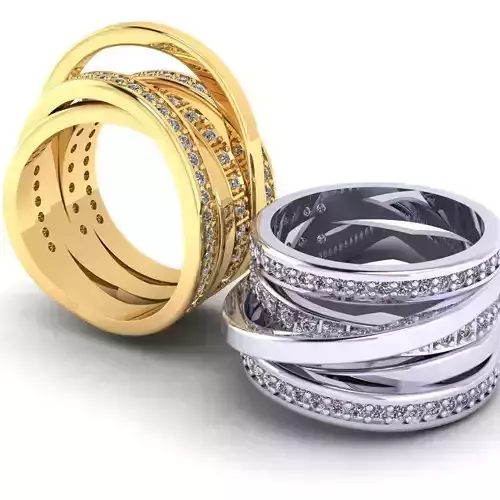 363 grisagono Woven ring