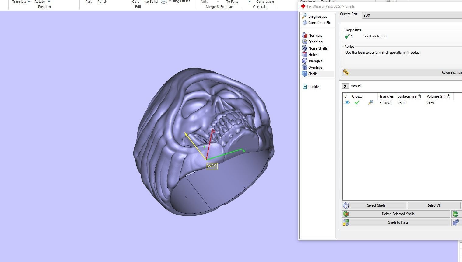 Skull Ring Vintage STL 3d model for 3d printing 3D print model 3D print model_16