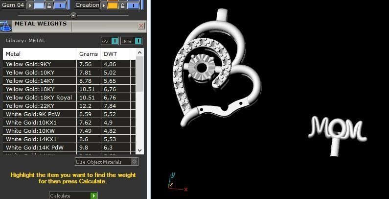 334 Pendant mom 3D print model_6