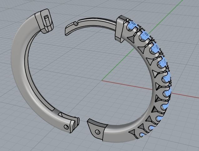 320 Earrings 3D print model_5