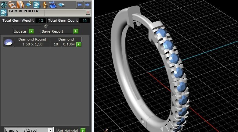 320 Earrings 3D print model_3