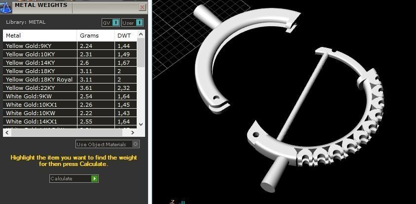 320 Earrings 3D print model_2