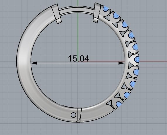 320 Earrings 3D print model_4