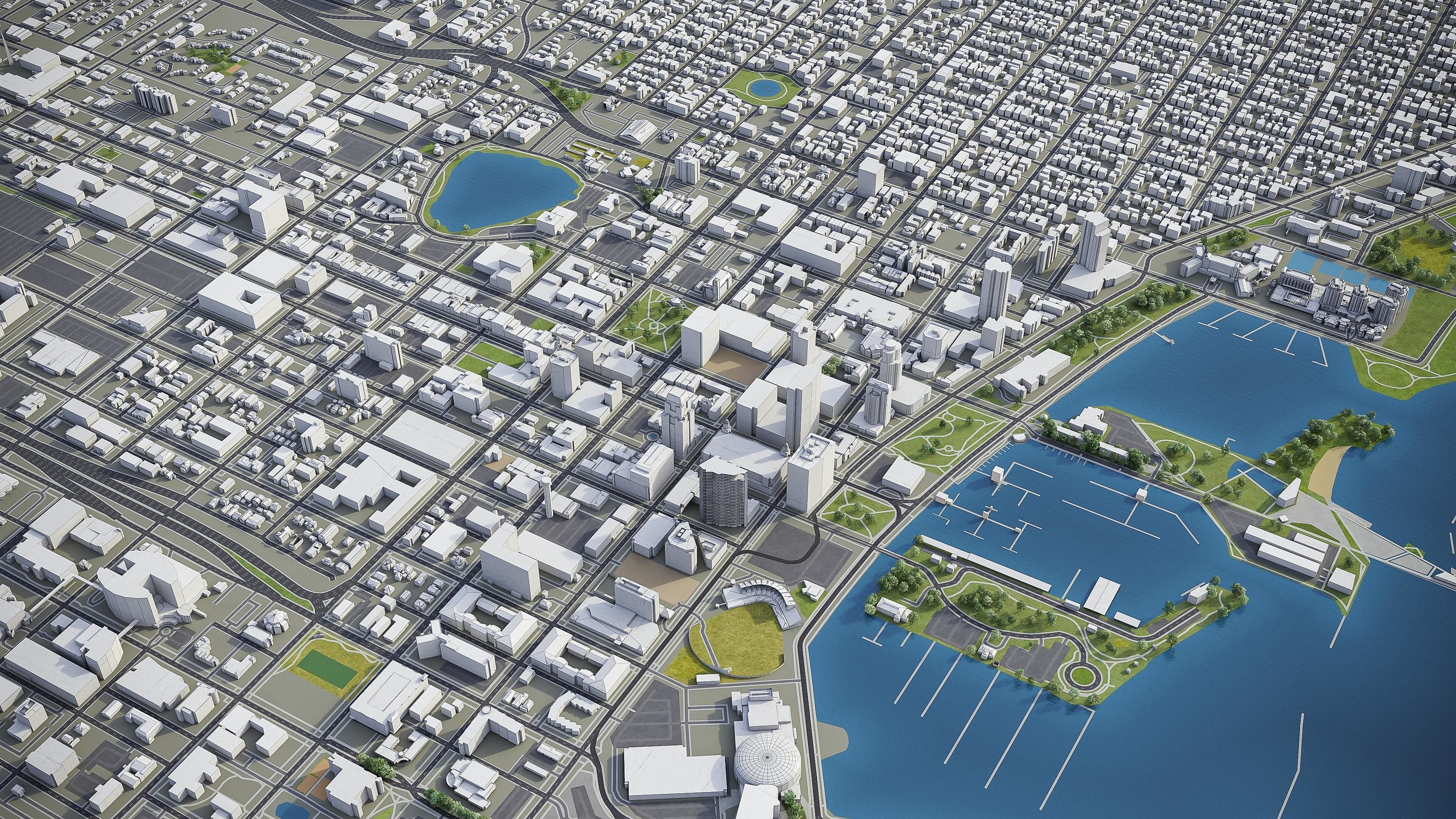 St Petersburg Low-poly 3D model_6