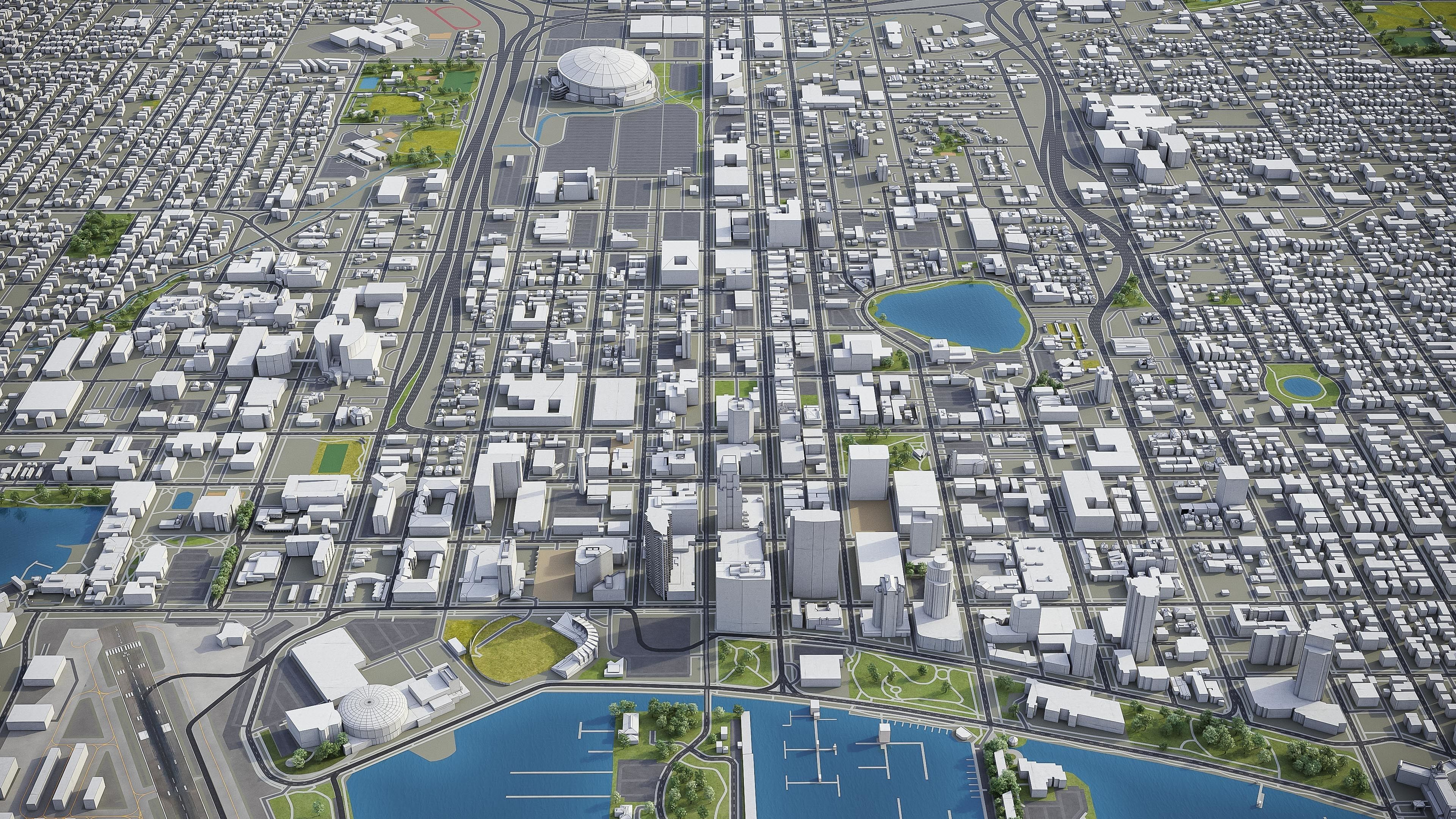 St Petersburg Low-poly 3D model_2