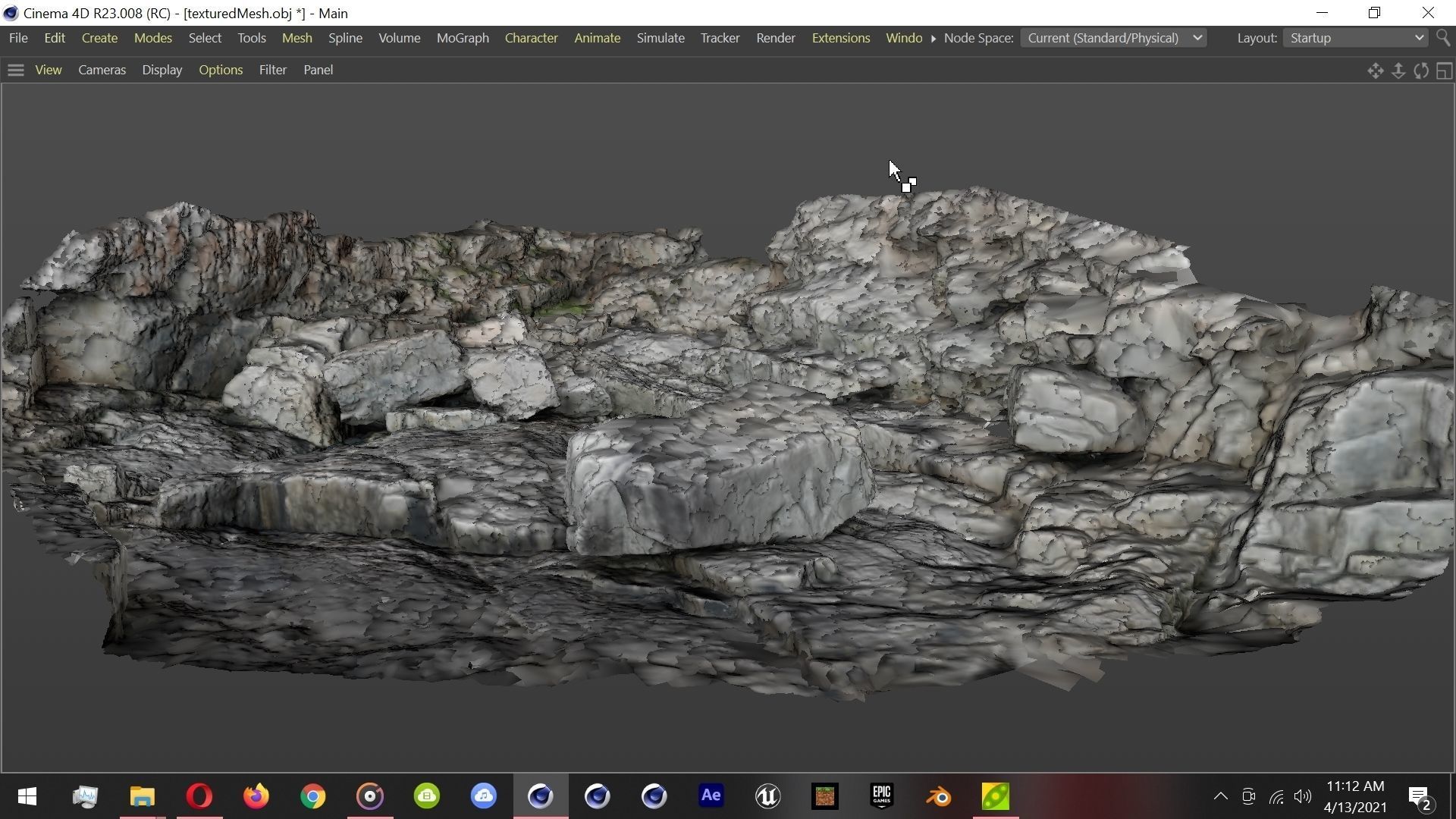 4K Rocks Scan Mountain Cliff Terrain Environment  3D model_5