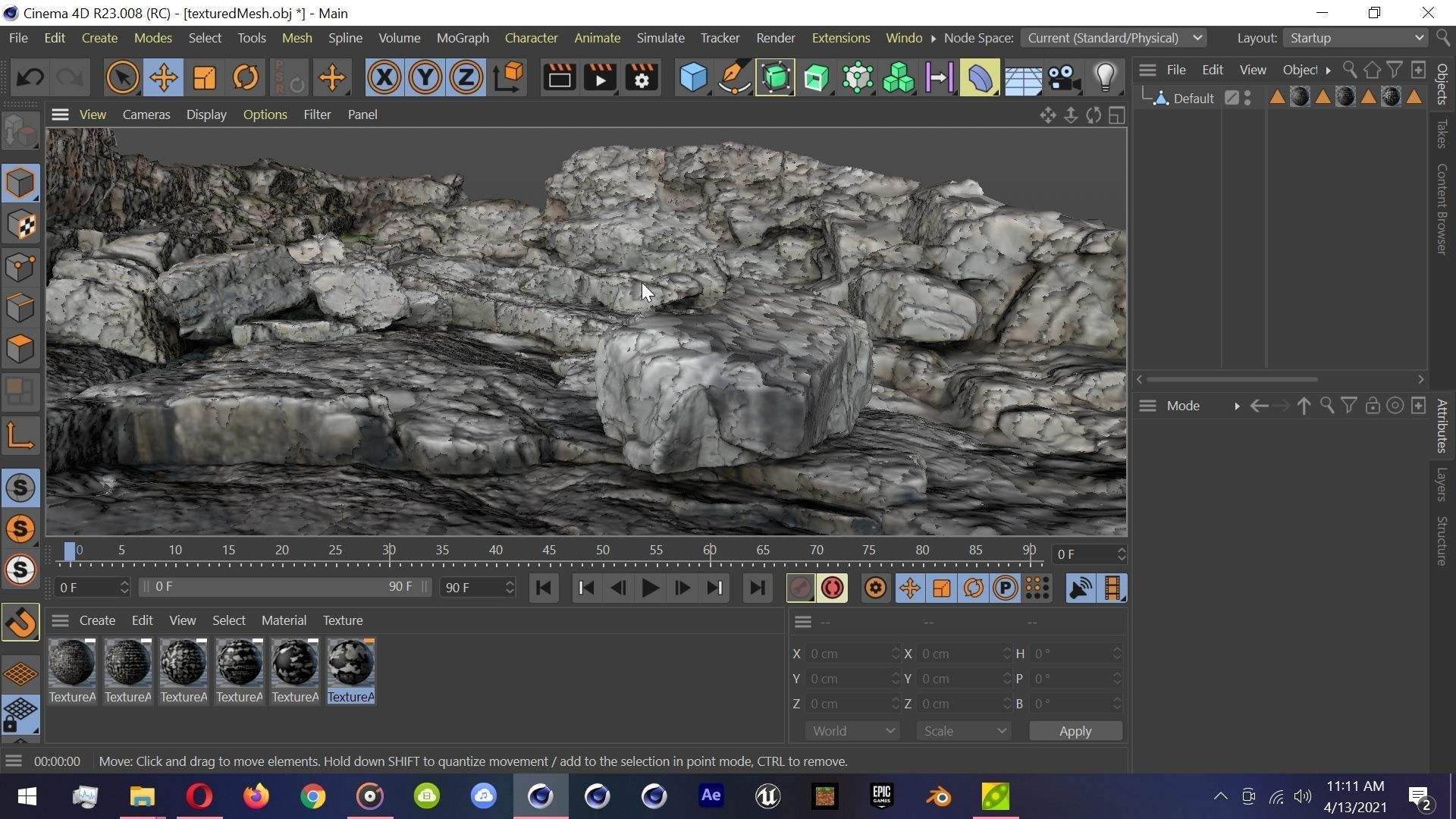 4K Rocks Scan Mountain Cliff Terrain Environment  3D model_1