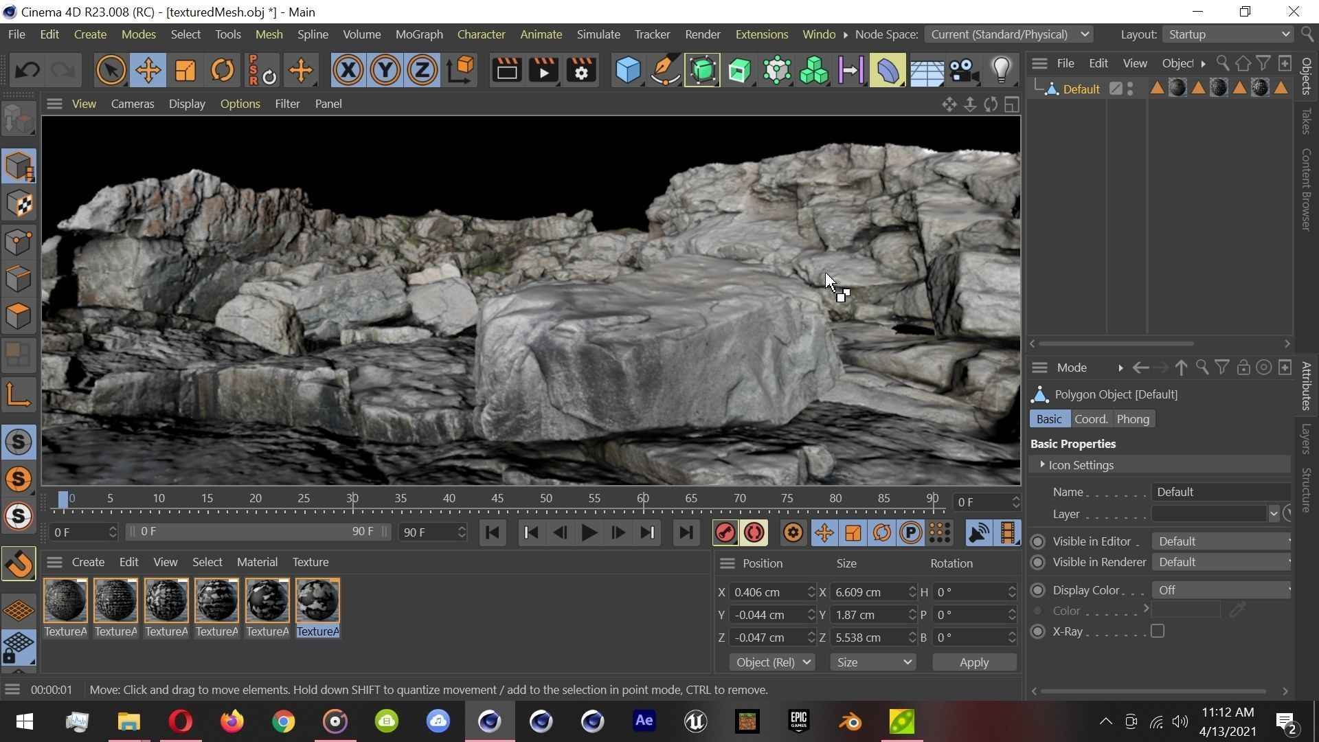 4K Rocks Scan Mountain Cliff Terrain Environment  3D model_6