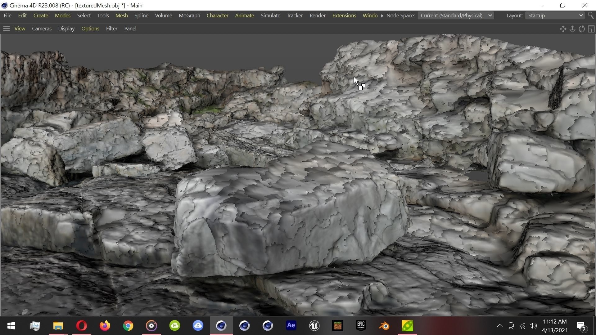 4K Rocks Scan Mountain Cliff Terrain Environment  3D model_7