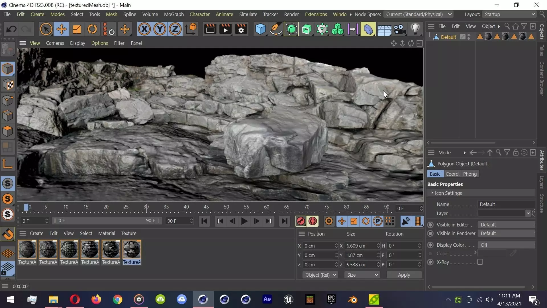 4K Rocks Scan Mountain Cliff Terrain Environment  3D model_0