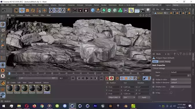 4K Rocks Scan Mountain Cliff Terrain Environment 