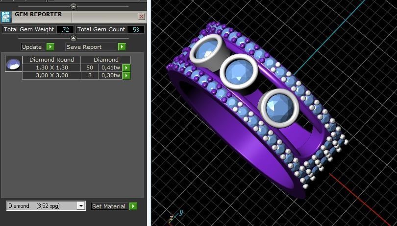 284 messika ring 3D print model_3