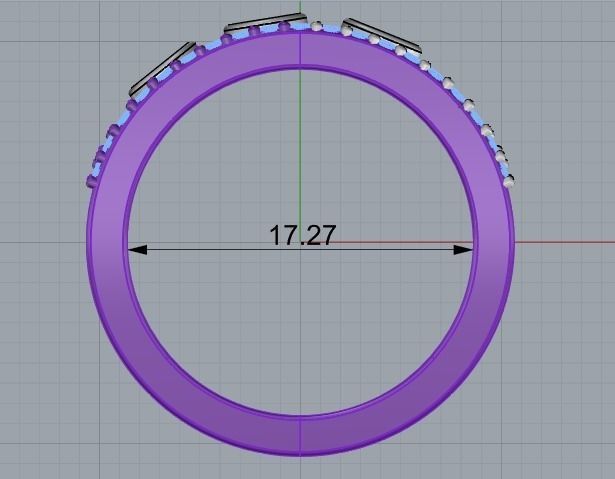 284 messika ring 3D print model_1