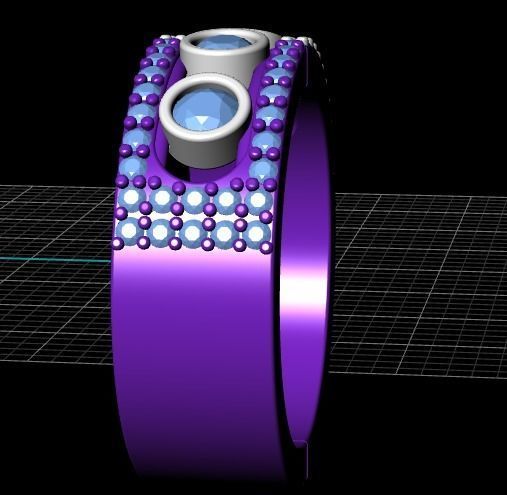 284 messika ring 3D print model_4