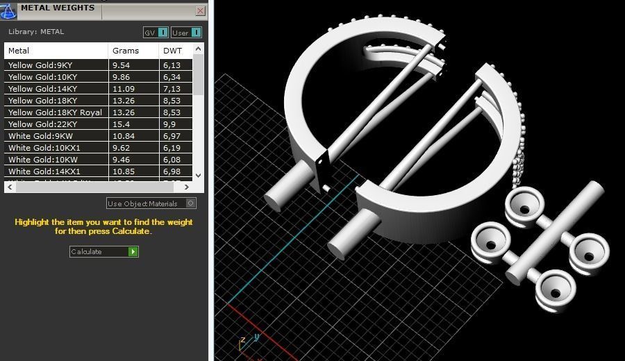284 messika ring 3D print model_5