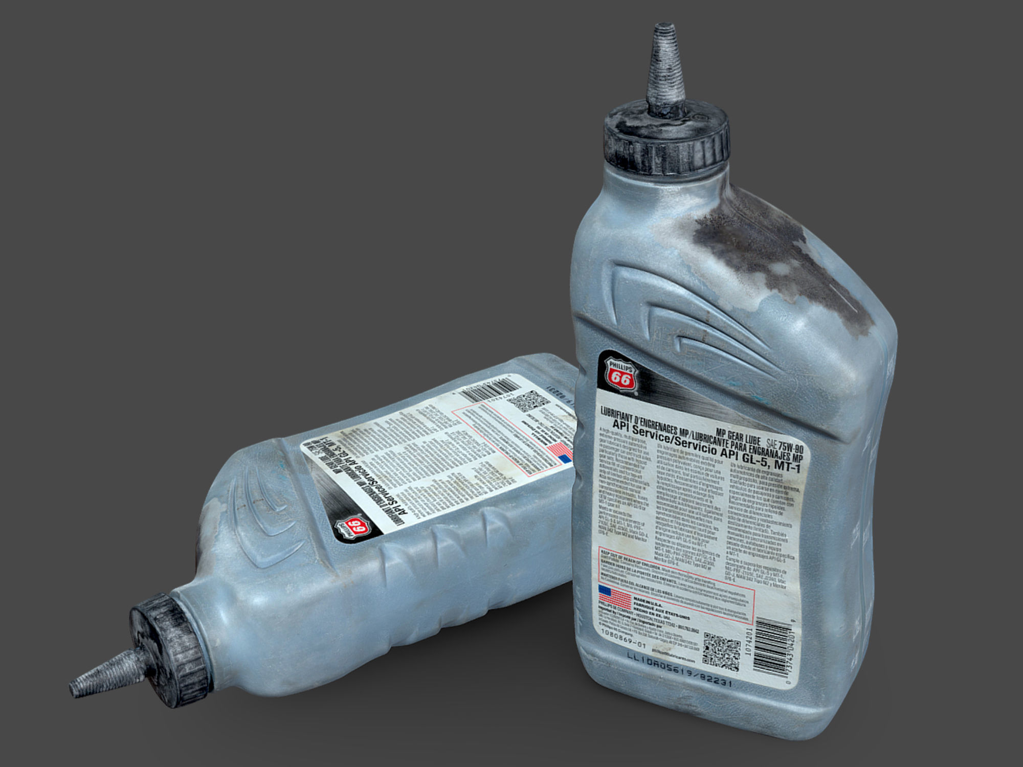 Transmission Fluid Bottle 3D model_2