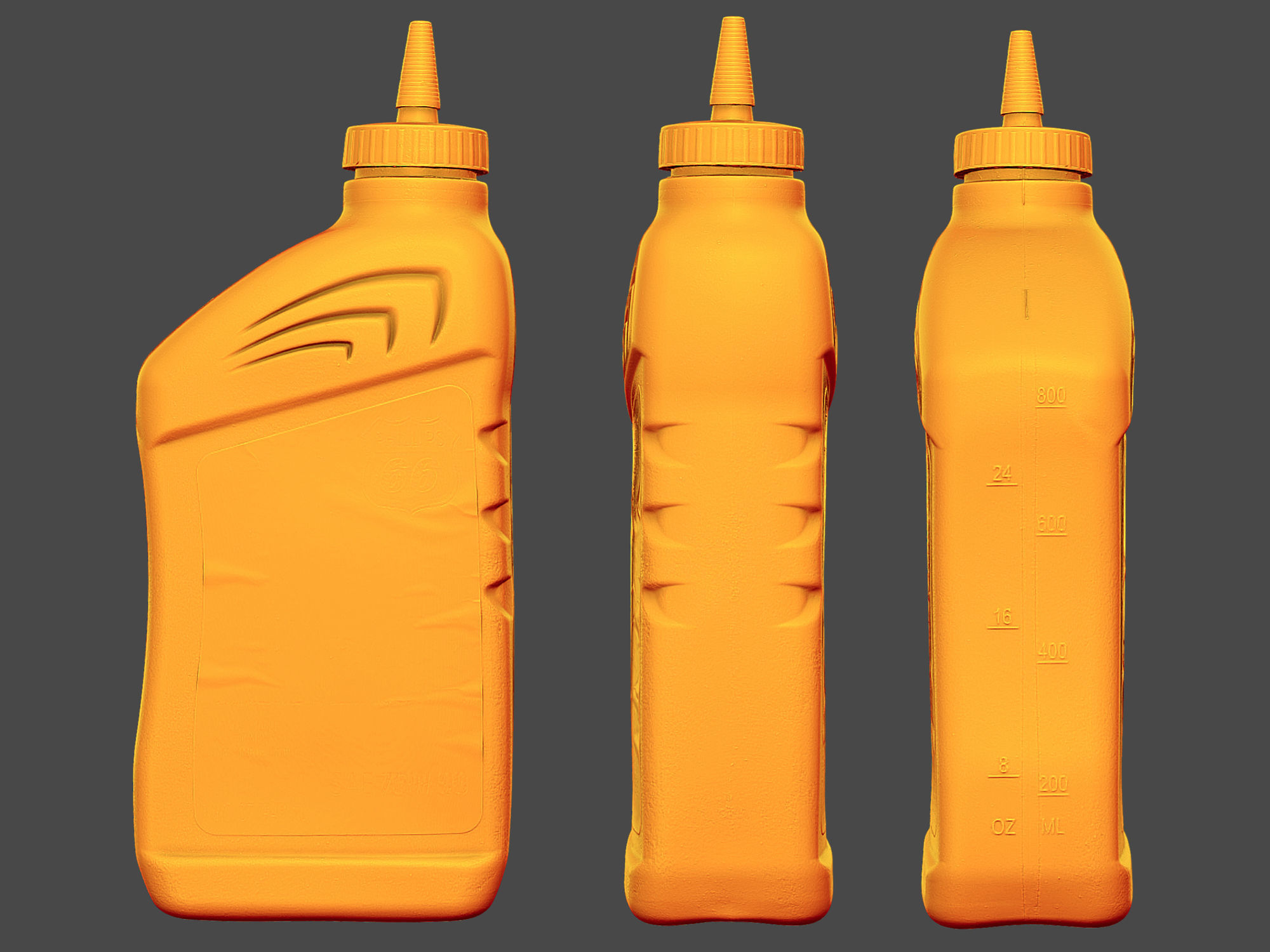 Transmission Fluid Bottle 3D model_9