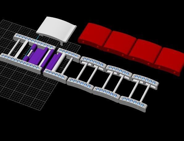 262 Bracelet link 3D print model_4