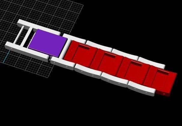 262 Bracelet link 3D print model_3