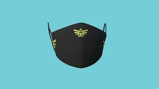 Zelda 02 Covid Mask CGI - Character Fashion Design Low-poly 3D model