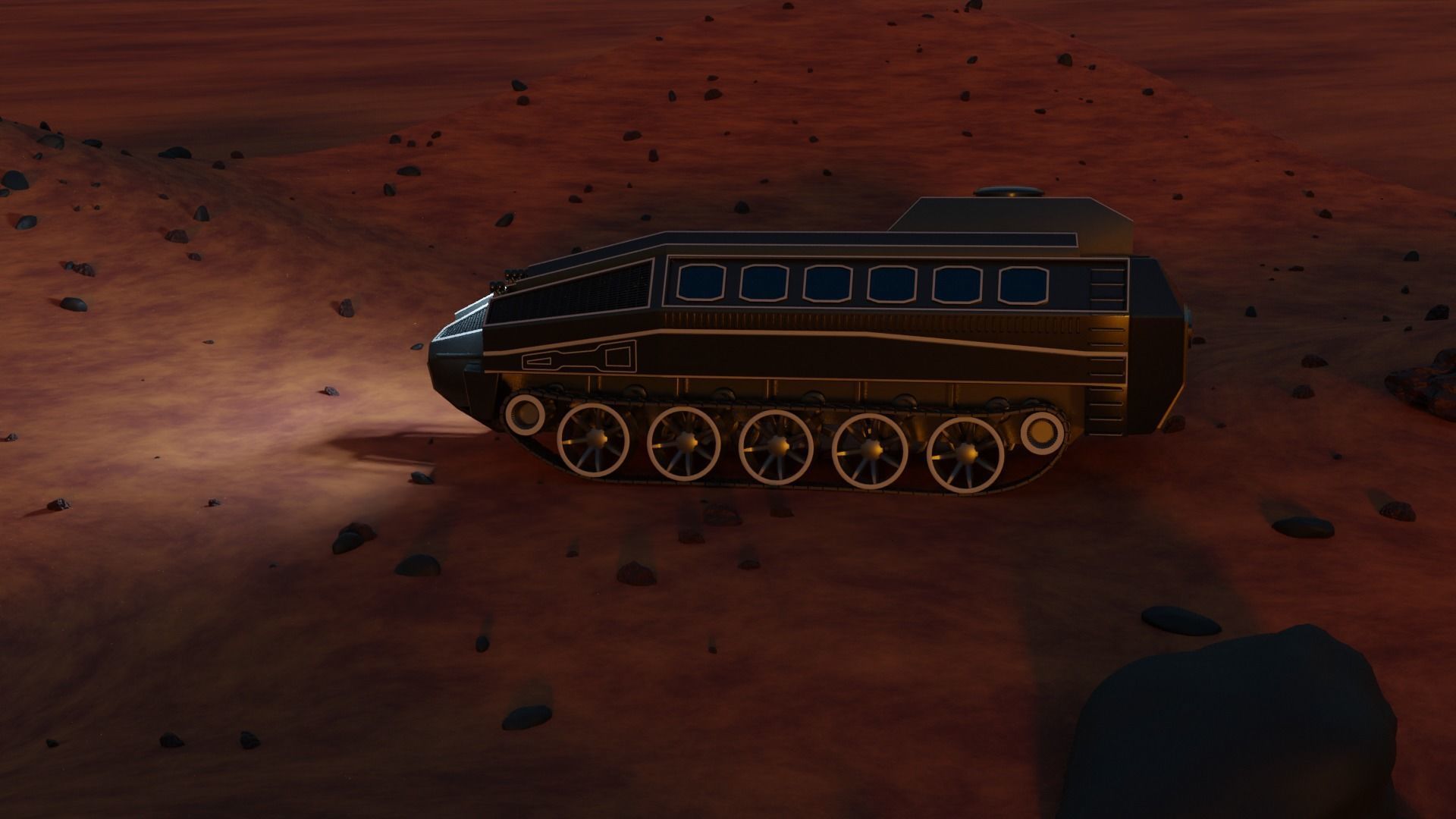 Space Rover Low-poly 3D model_15