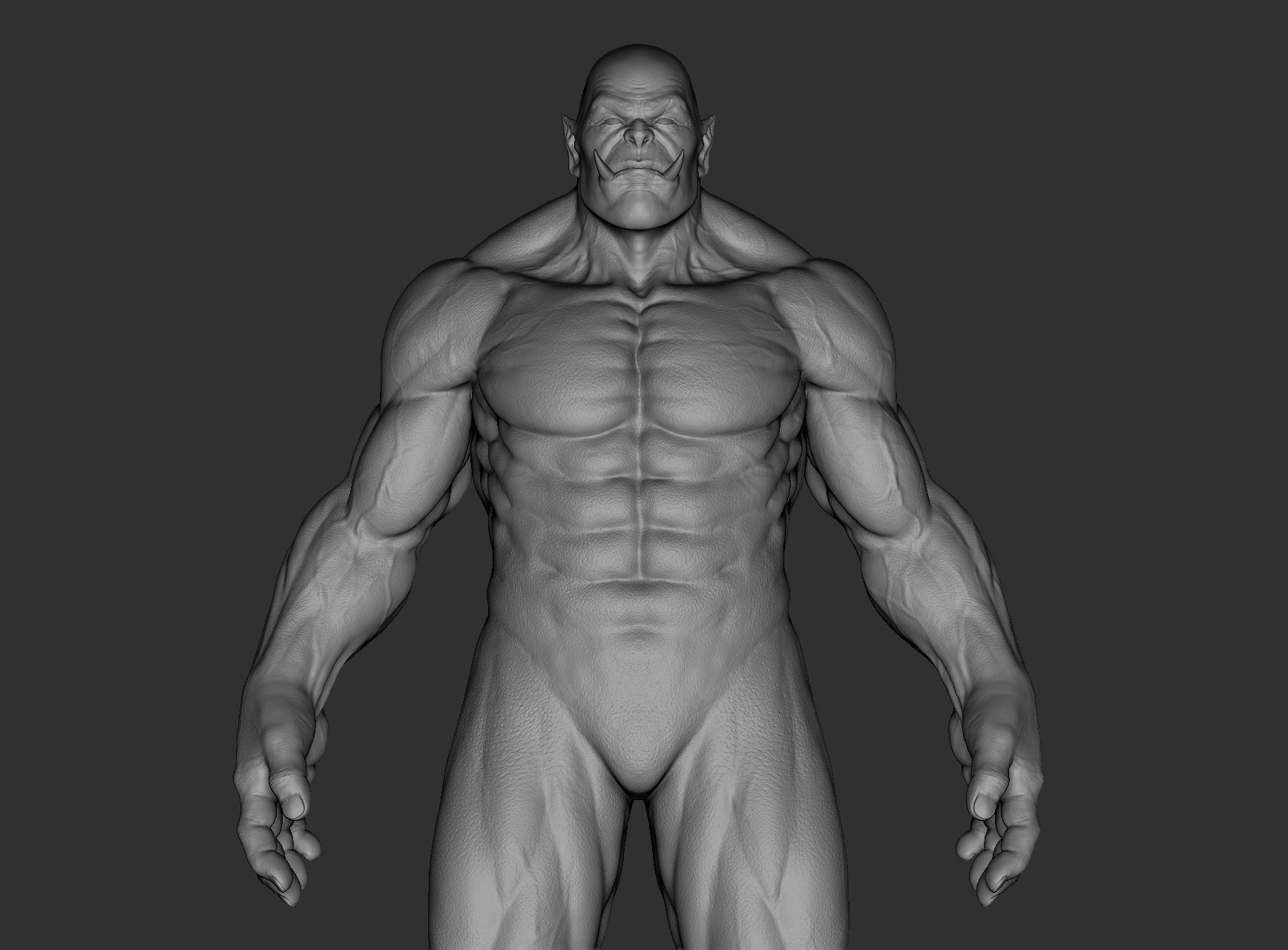 Orc character body Free 3D model_20