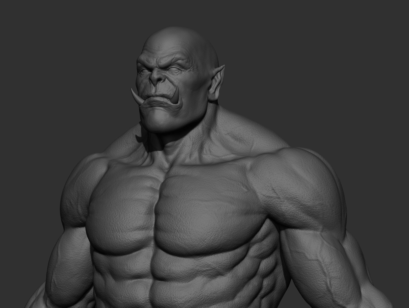 Orc character body Free 3D model_22