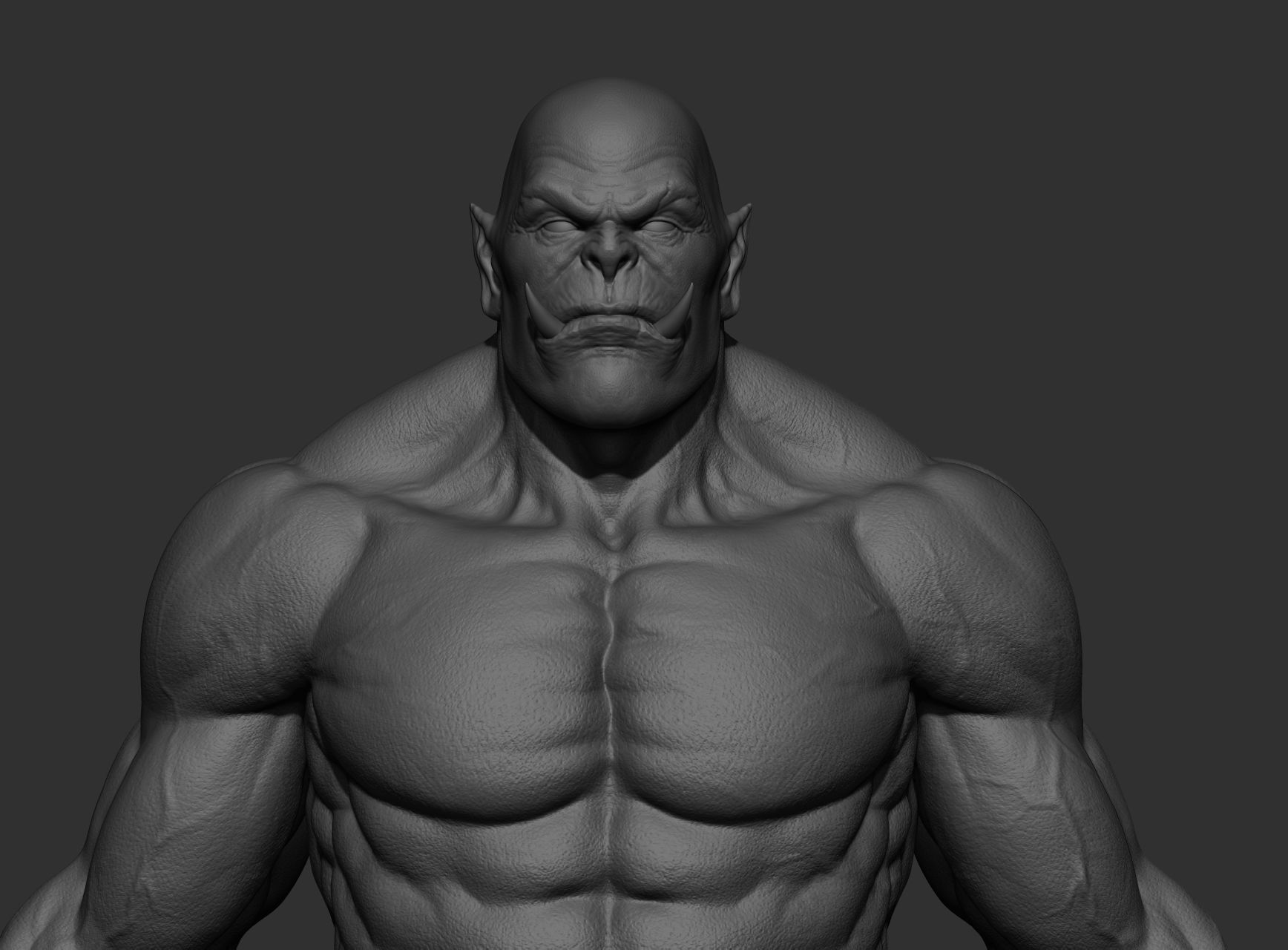 Orc character body Free 3D model_23