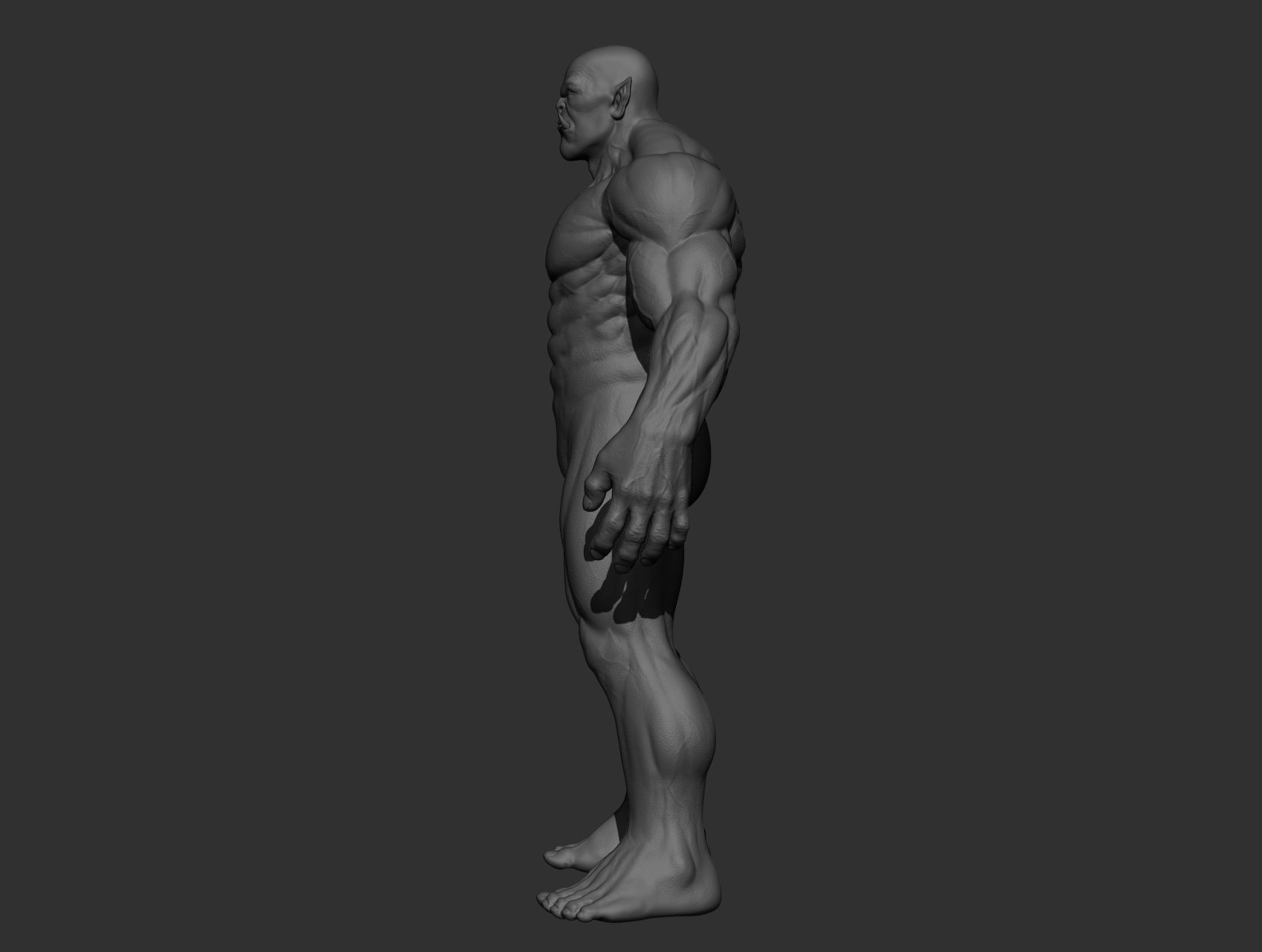 Orc character body Free 3D model_17