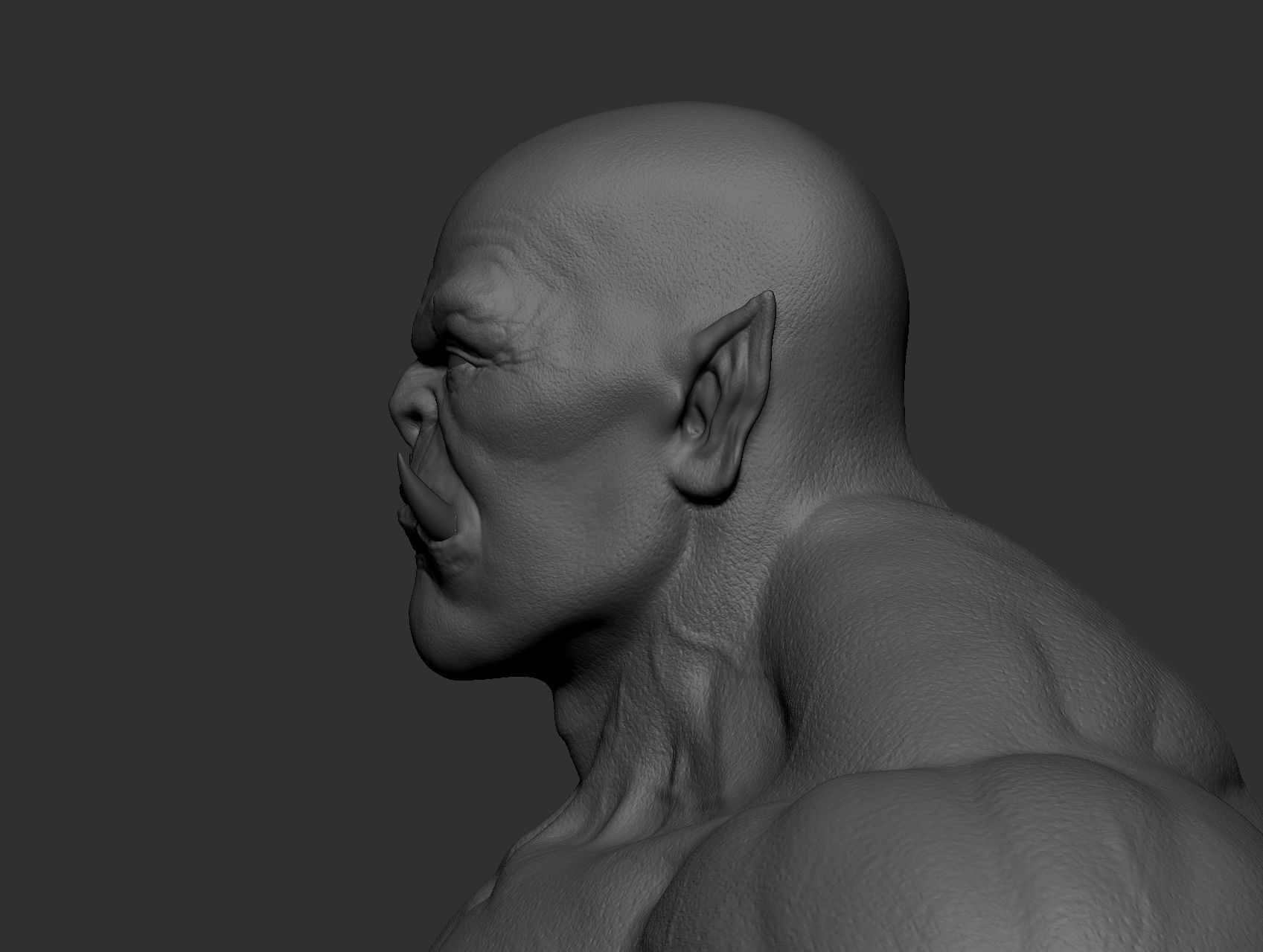 Orc character body Free 3D model_21