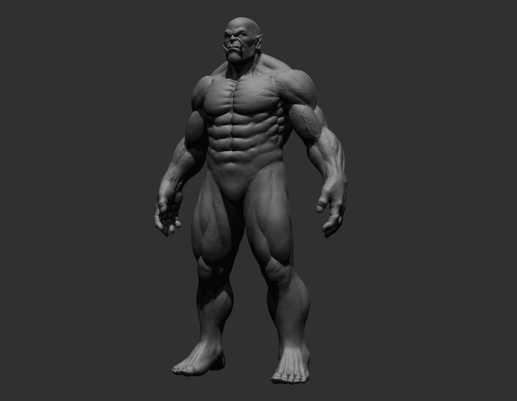 Orc character body Free 3D model_11