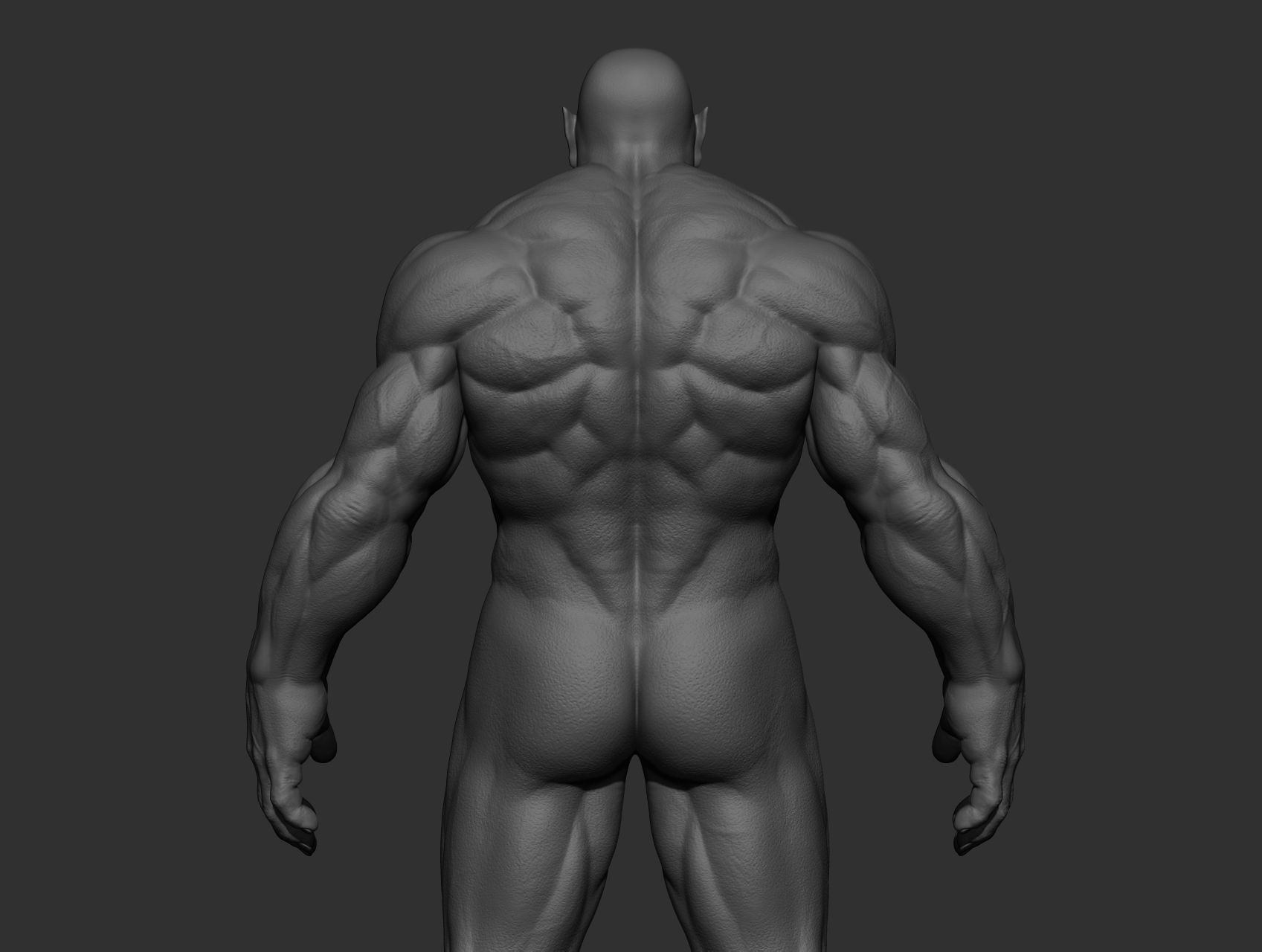 Orc character body Free 3D model_7