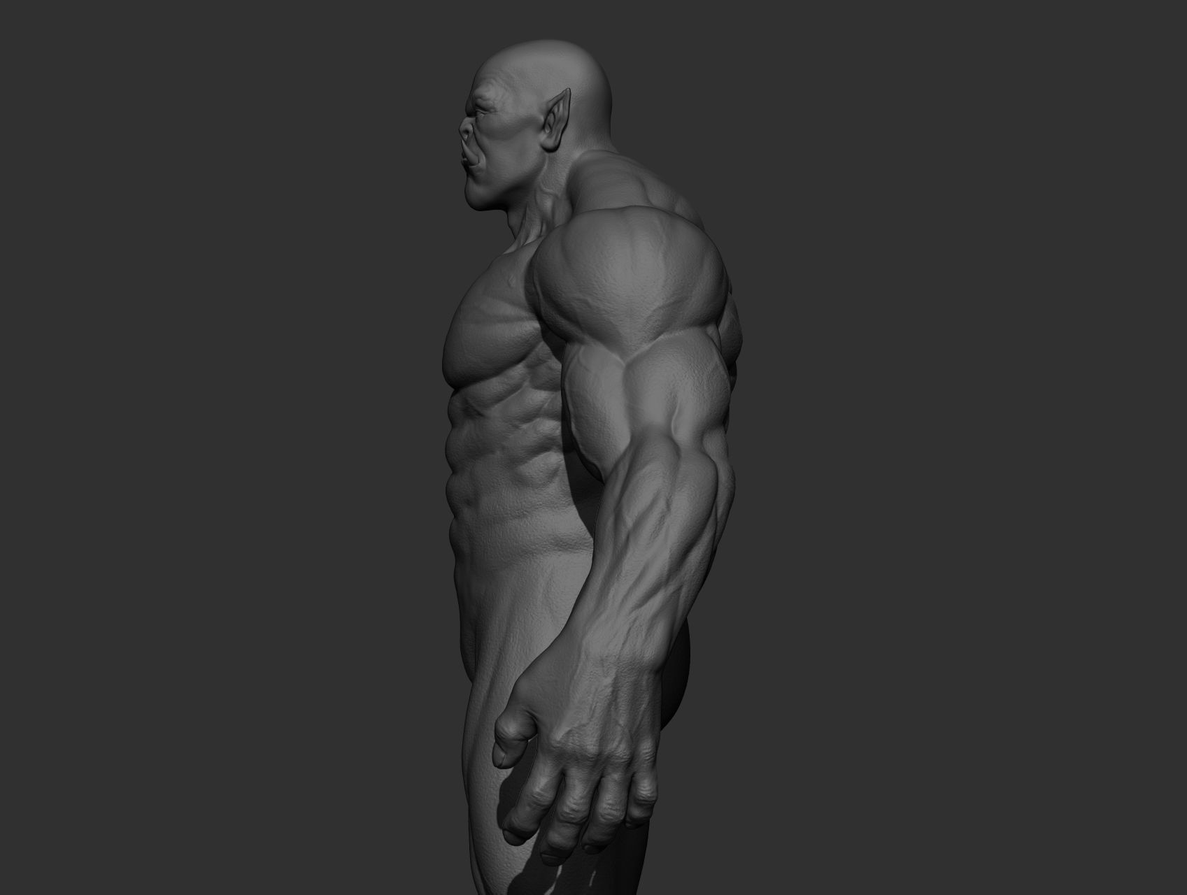 Orc character body Free 3D model_24