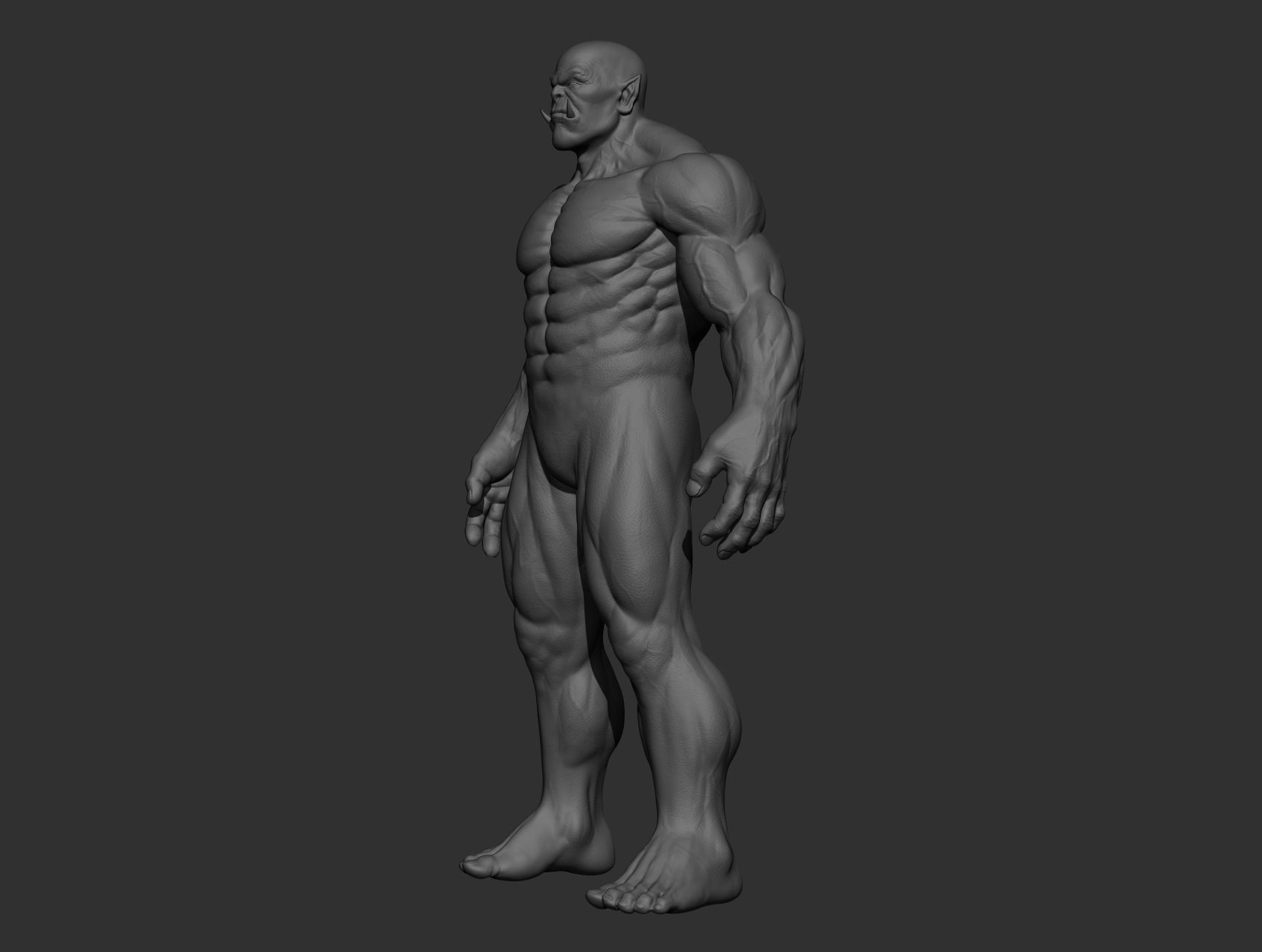 Orc character body Free 3D model_16