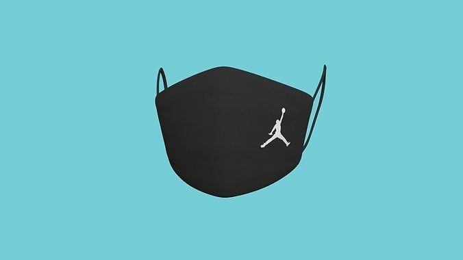Jordan Logo Covid Mask CGI - Character Fashion Design Low-poly 3D model