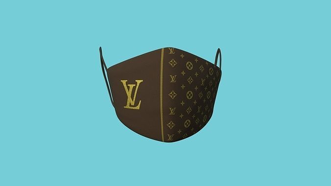 Louis Vuitton Covid Mask CGI - Character Fashion Design Low-poly 3D model