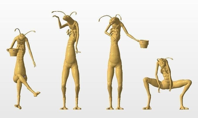 Worms Men in Black 3D print model