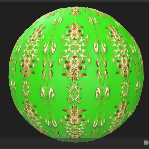 Vintage and doodles Surface PBR Texture on green background Texture_1