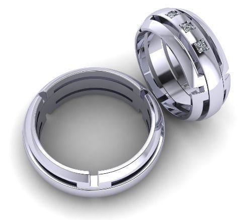 158 Man ring 3D print model_1