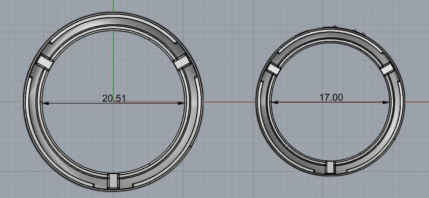 158 Man ring 3D print model_7