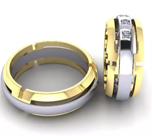 158 Man ring 3D print model_0