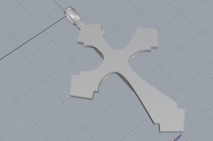 143 Cross 3D print model_3