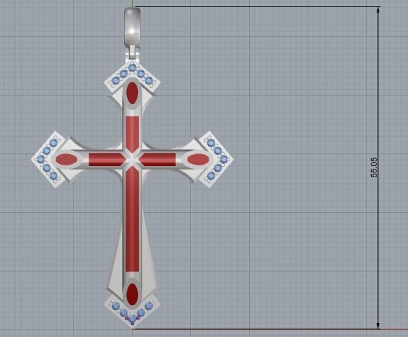 143 Cross 3D print model_1