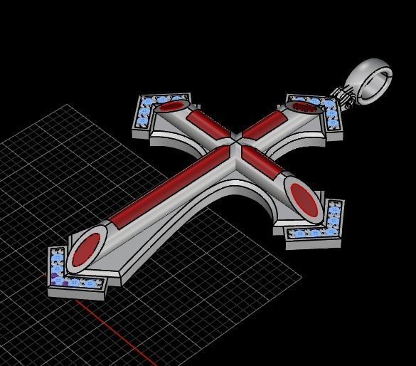 143 Cross 3D print model_6