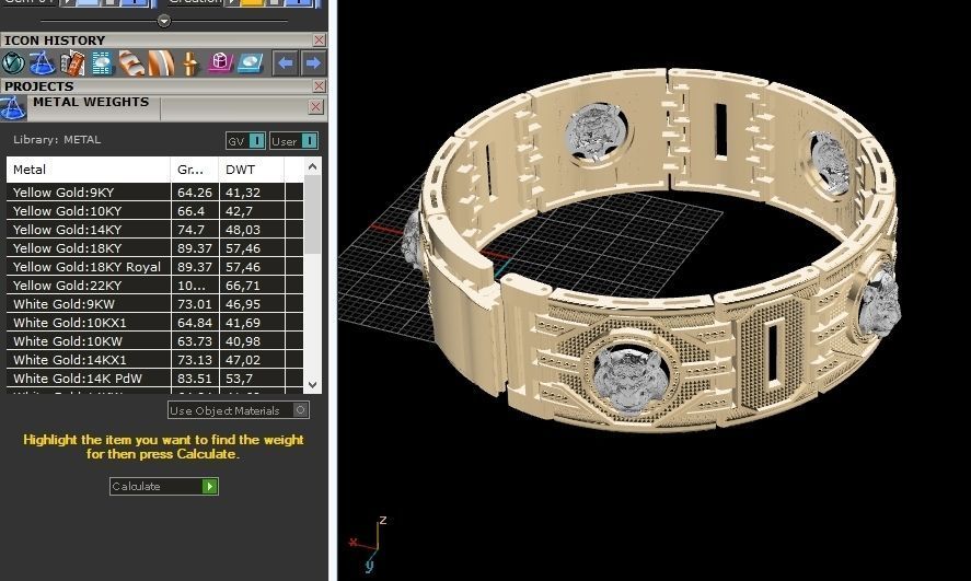 136 Men bracelets 3D print model_4