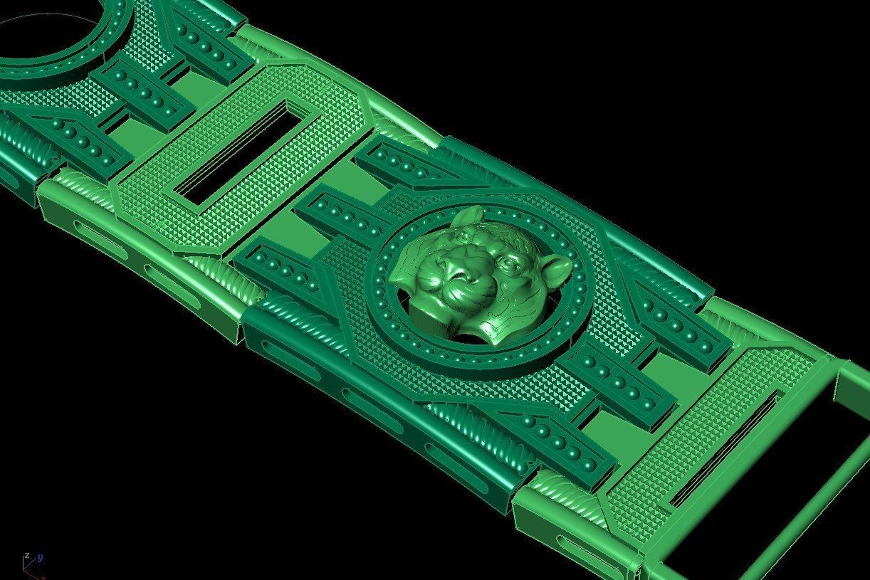 136 Men bracelets 3D print model_3