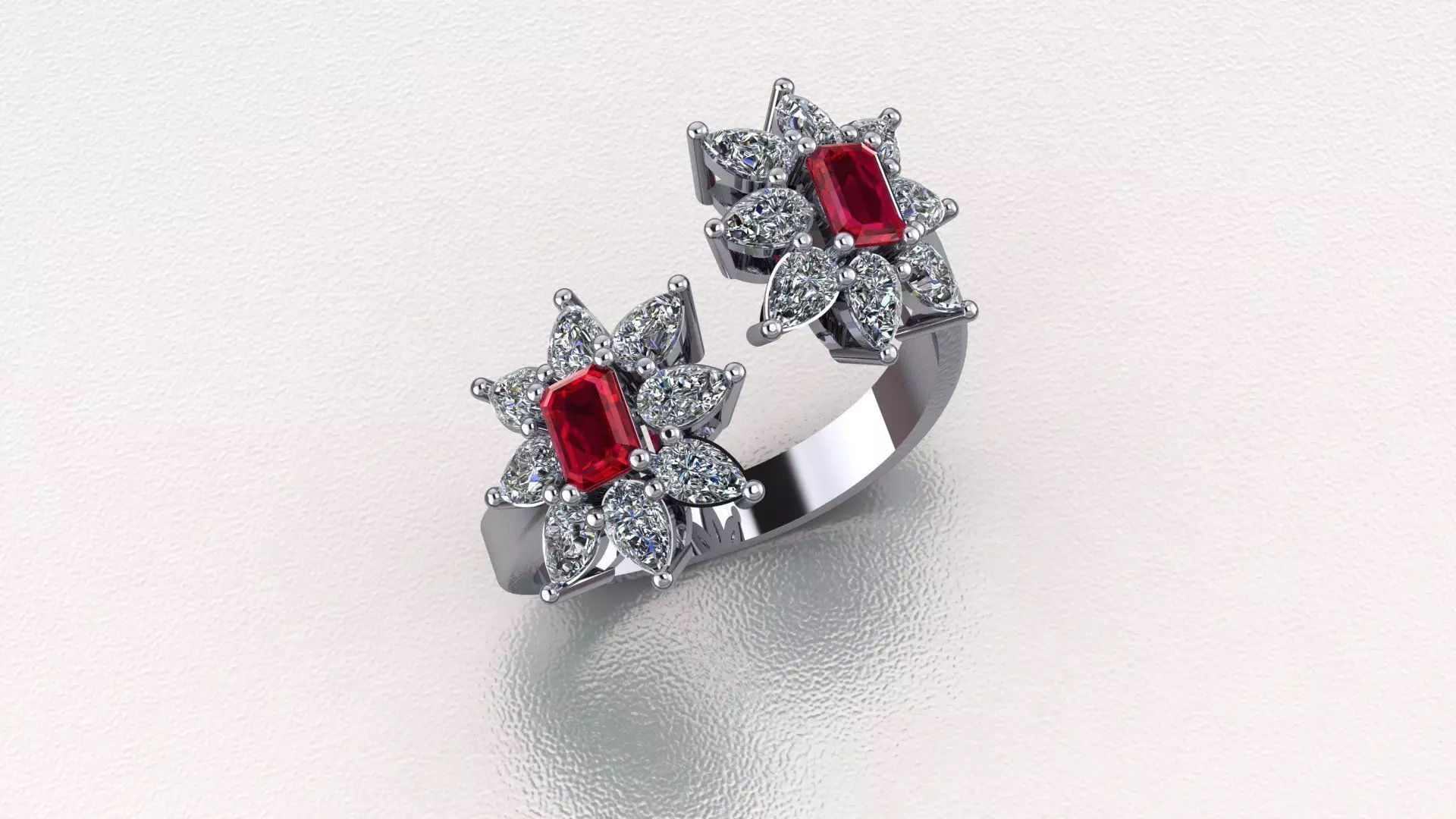 Diamond ring 3D print model_0