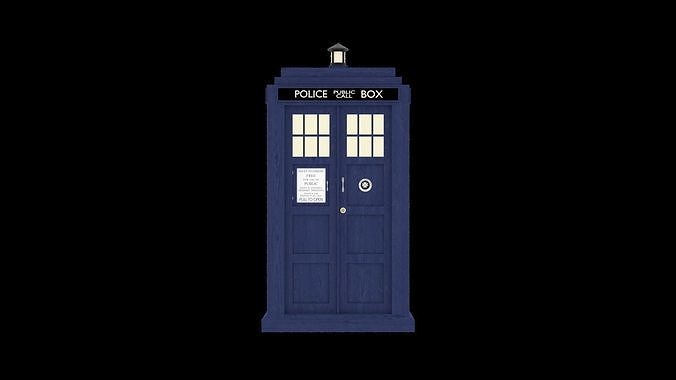 TARDIS police box 3D model